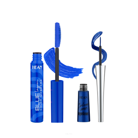Maskara BLUE + eyeliner NAVY